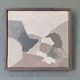 Mid-century modern swedish "alabaster", abstract framed oil painting