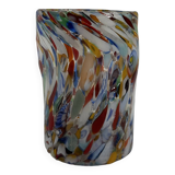 Verre vénitien original Goto - transparent multicolore - verre de table / verre DRINK - super léger - unique
