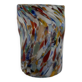 Verre vénitien original Goto - transparent multicolore - verre de table / verre DRINK - super léger - unique