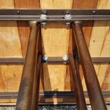 Teak and wrought iron high table