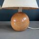 Pair of round base bedside lamps