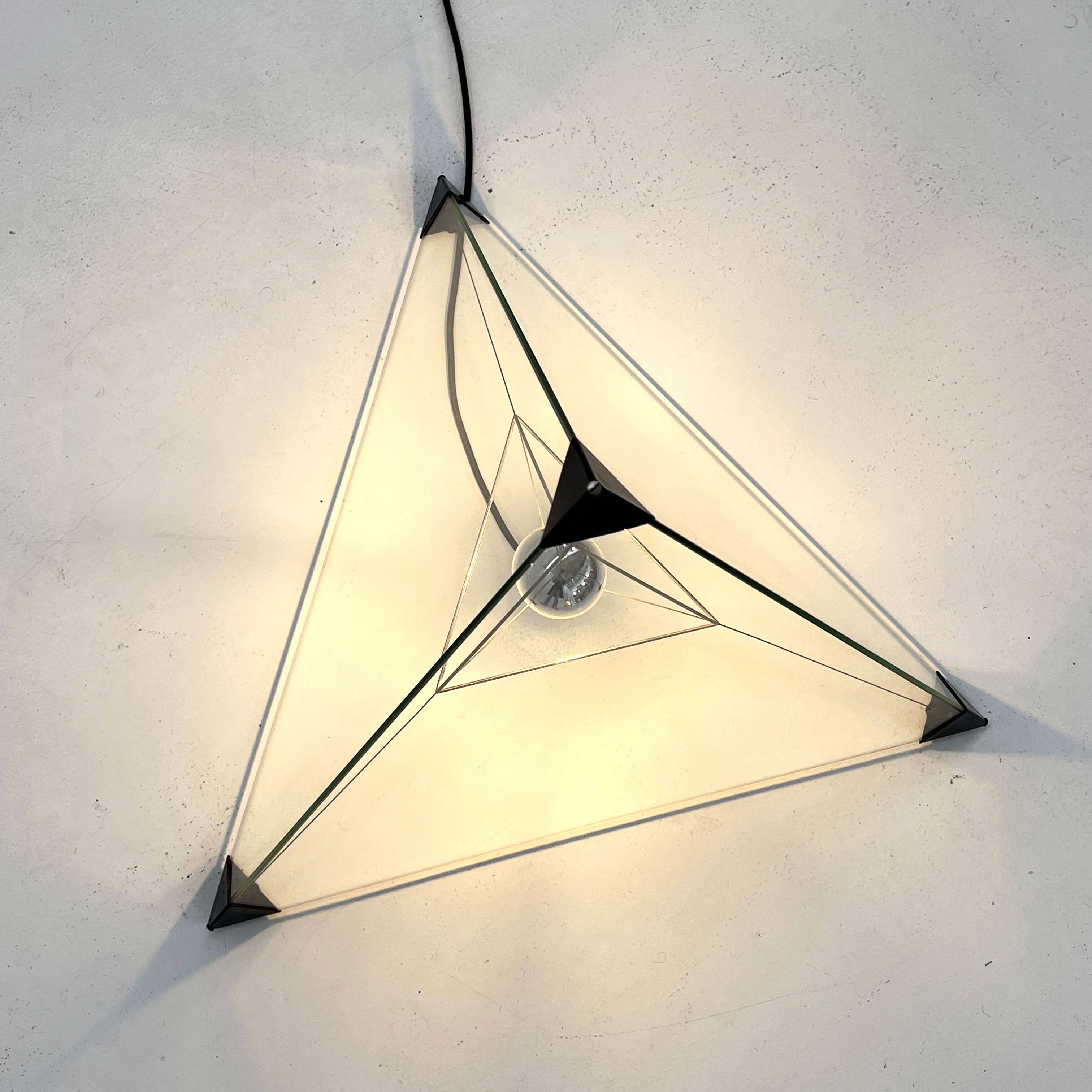 Tetrahedron Lamp by F. Van Nieuwenborg & M. Wegman for Indoor, 1979