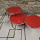 Coffee table with 3 glass tops 1970"