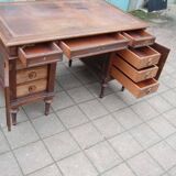 Napoleon III chest of drawers desk in walnut from the 19th century