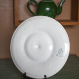 Service plate ceramic shells Orchies Moulin des Loups X11 and a large dish, oyster plate