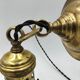 Paire de suspensions en verre holophane