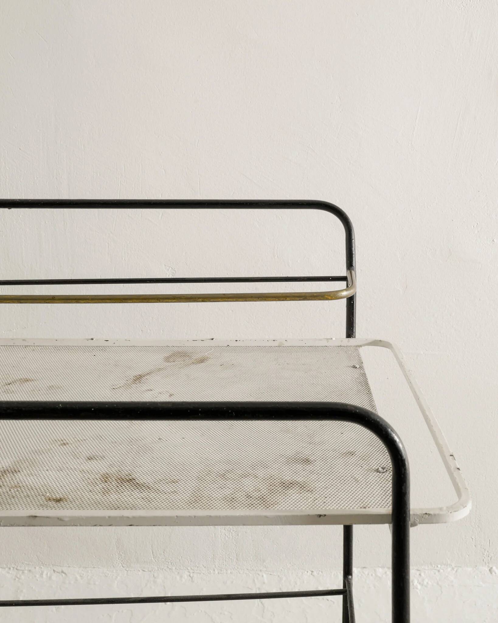 Vintage French Mid Century Drink Bar Trolley by Mathieu Matégot, 1950s