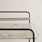 Vintage French Mid Century Drink Bar Trolley by Mathieu Matégot, 1950s