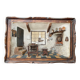 Old wooden model representing a late 19th, early 20th century kitchen
