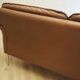 Brown leather sofa, Danish design, 1960s, manufactured by AS Vejen Polstermøbe