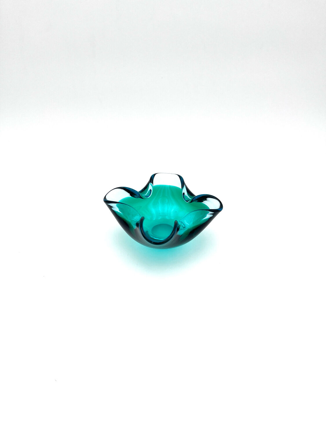 Murano Sommerso bowl - Flavio Poli - Sapphire Blue & Emerald