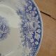 3 antique flat plates in ironstone