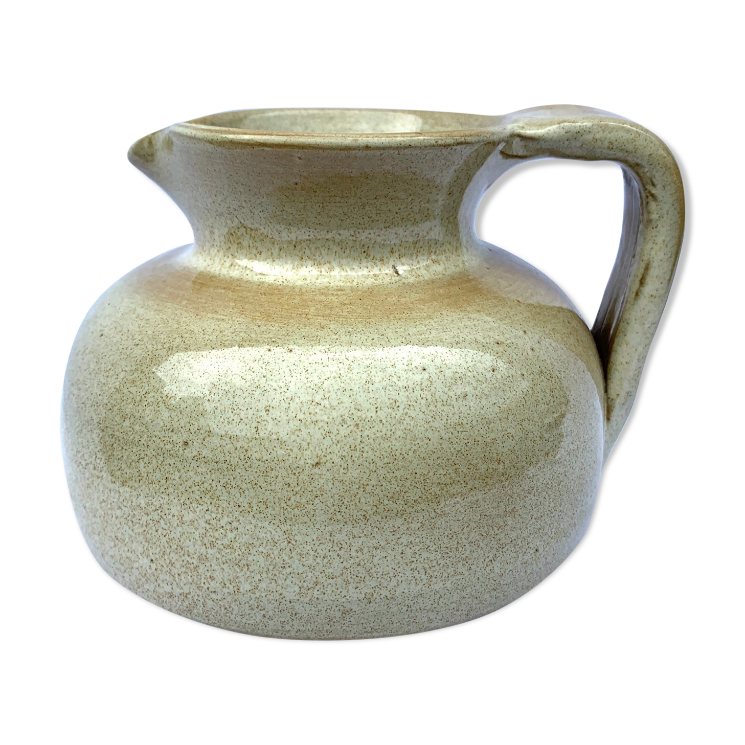 Vintage pitcher in enamelled sandstone