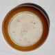 Pair of glazed ceramic salad bowls mustard LPM