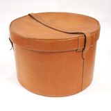Leather hat trunk