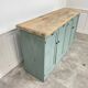 1950s wooden sideboard with blue patina
