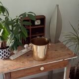 Champagne bucket in solid golden brass
