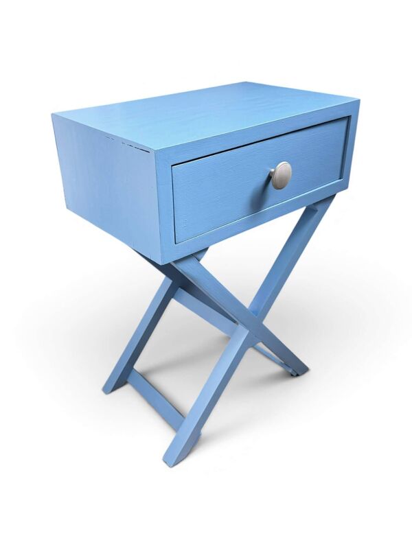 Chevet, bout de canapé bleu Farrow & Ball