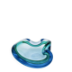 Flavio Poli Seguso Sommerso Emerald Green Blue Vintage 60s Ashtray