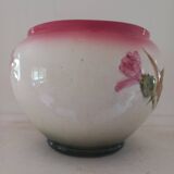 Delphin Massier earthenware cache pot