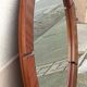 Large round mirror mahogany end 60 diameter 106.7 cm