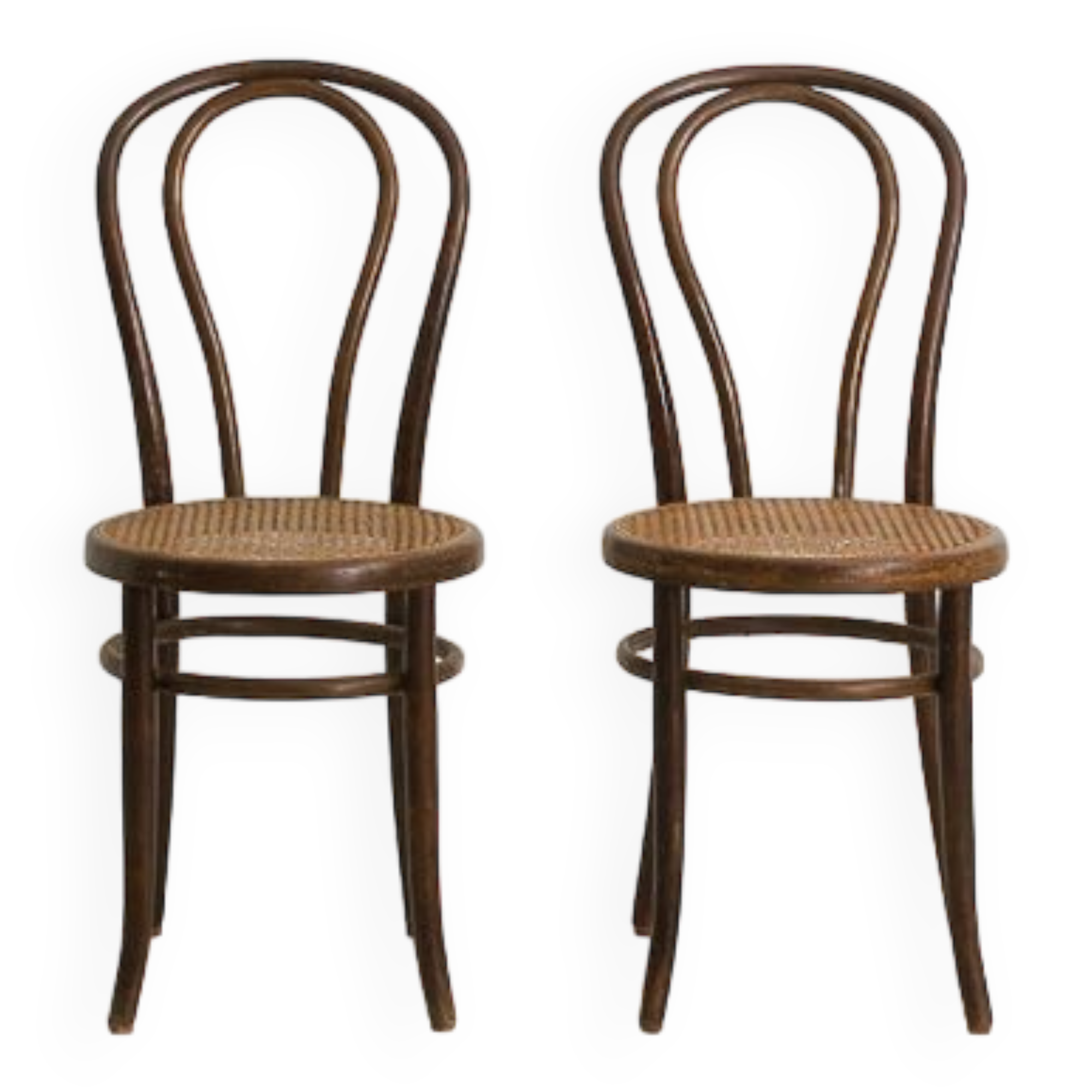 Pair of Fischel bentwood chairs