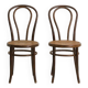 Pair of Fischel bentwood chairs
