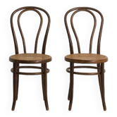 Pair of Fischel bentwood chairs