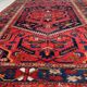 Handmade vintage Persian Hamadan rug 137cm x 194cm, 1960s
