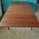 Square table in teak with extensions. Denmark 1960