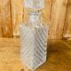 Diamond point crystal whiskey decanter