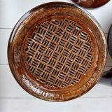 Old coffee maker with filter and 2 lids