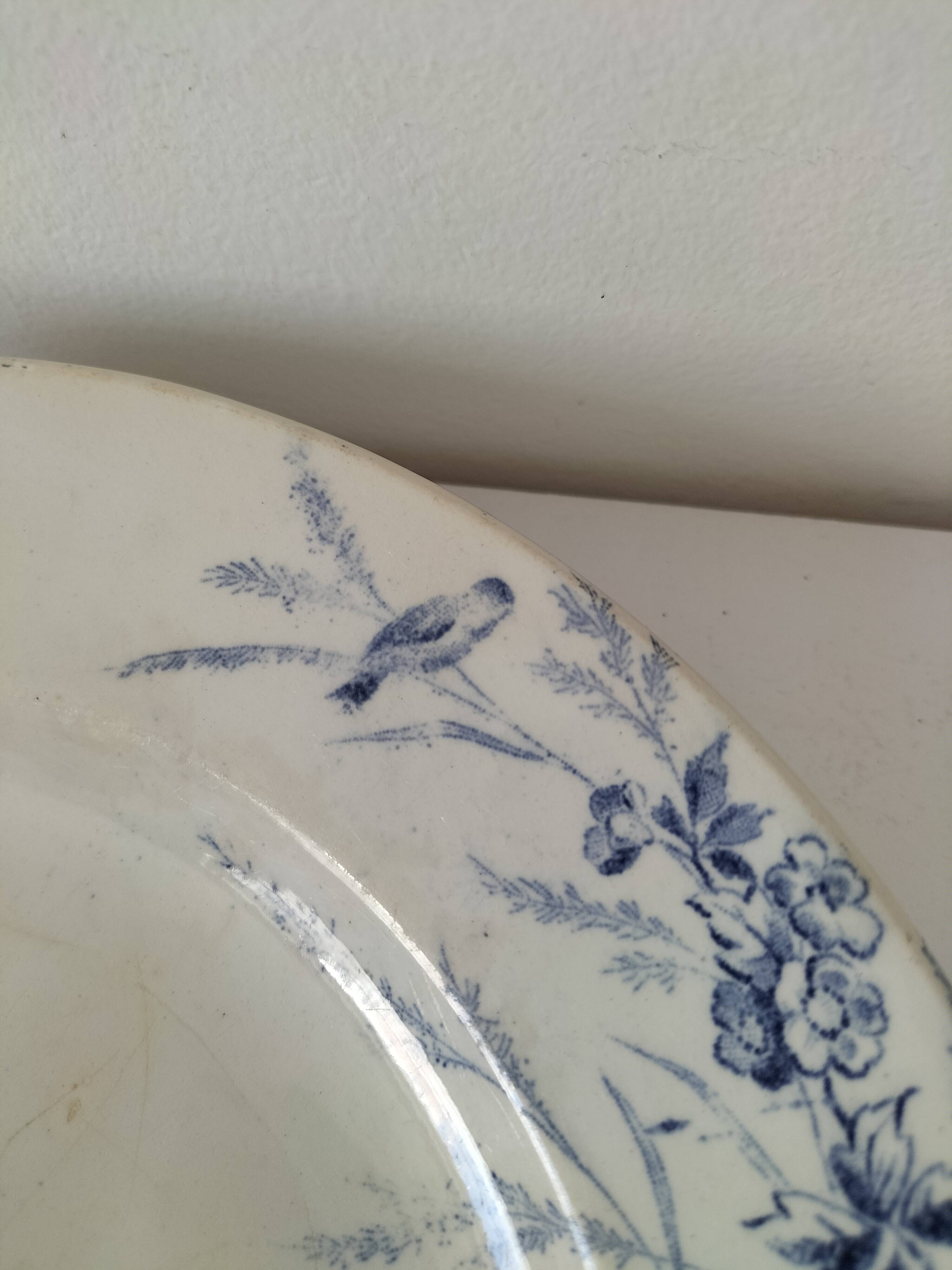 Creil Montereau Plates Linotte Model