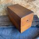 Old Box Vintage Wooden Card Storage #D890