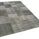 Hand-knotted oriental vintage 170 cm x 241 cm grey patchwork rug