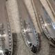 12 silver-plated table knives by Christofle Albatros SL