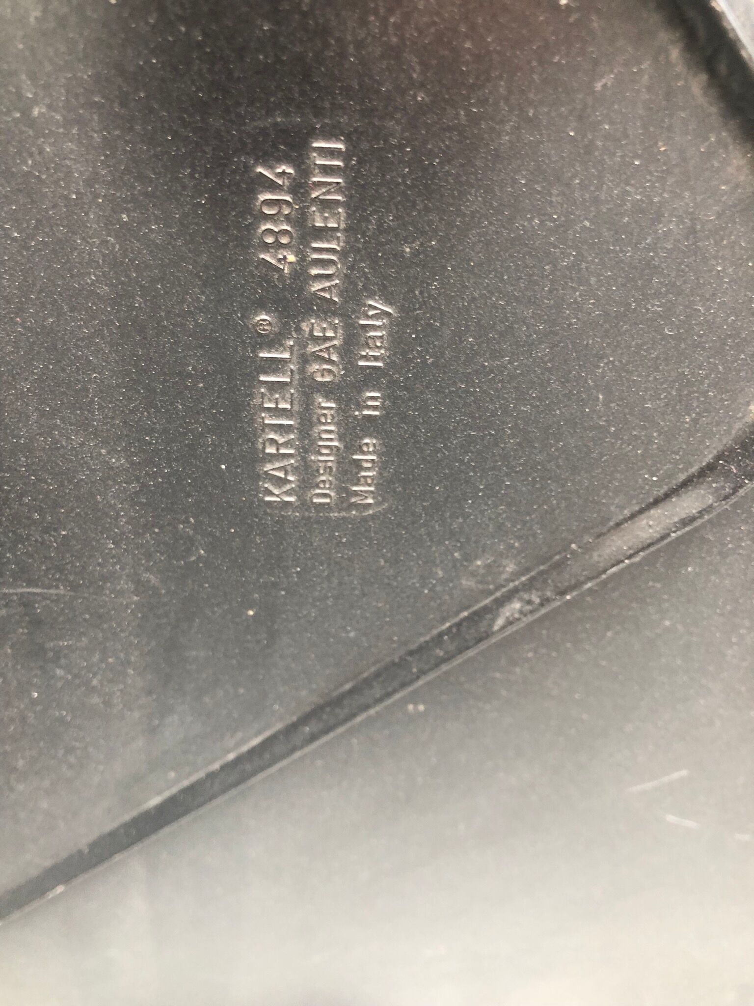 Coffee table of Gae Aulenti by Kartell