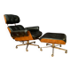 Armchair with footstool by Martin Stoll, Stoll Giroflex, Switzerland, 1960s.