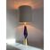 Contemporary Gold and Blue Murano Glass Table Lamp