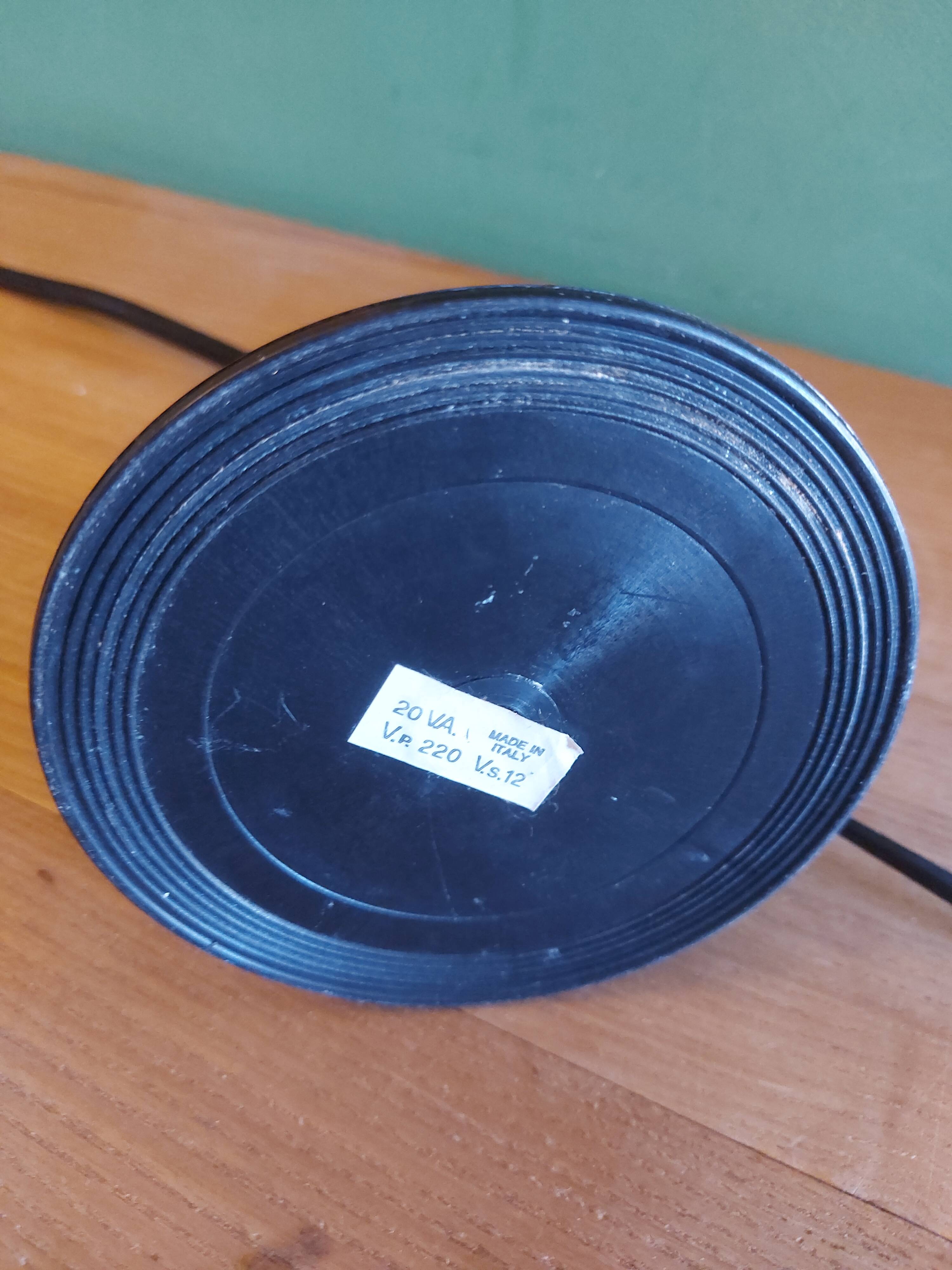 Vintage 80'S lamp with diabolo lampshade, made in Italy