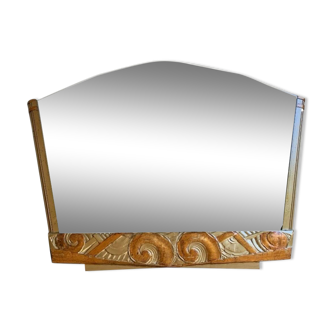 Art Deco trapezoidal beveled mirror 1920 88x67