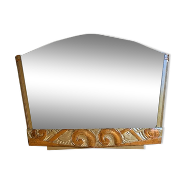 Bevelled trapezoidal mirror Art Deco 1920 88x67