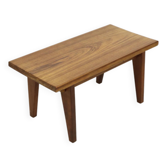 Vintage Solid Teak Wooden Side Table Plant Table Sixties