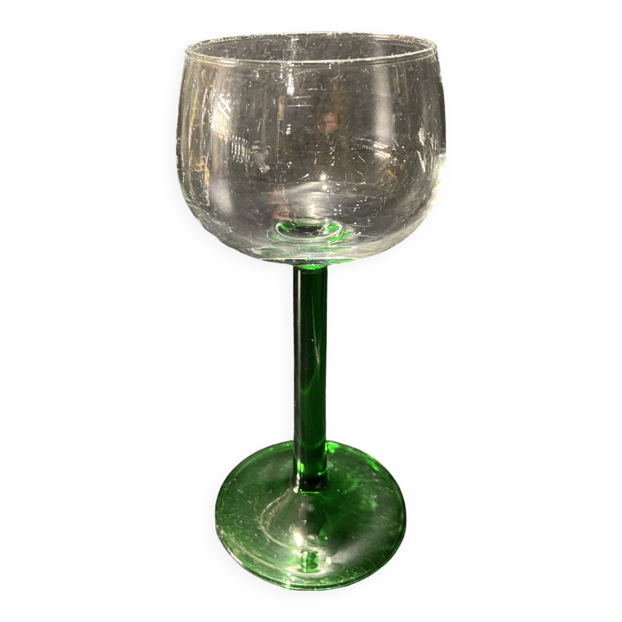 Set of 10 stemmed glasses