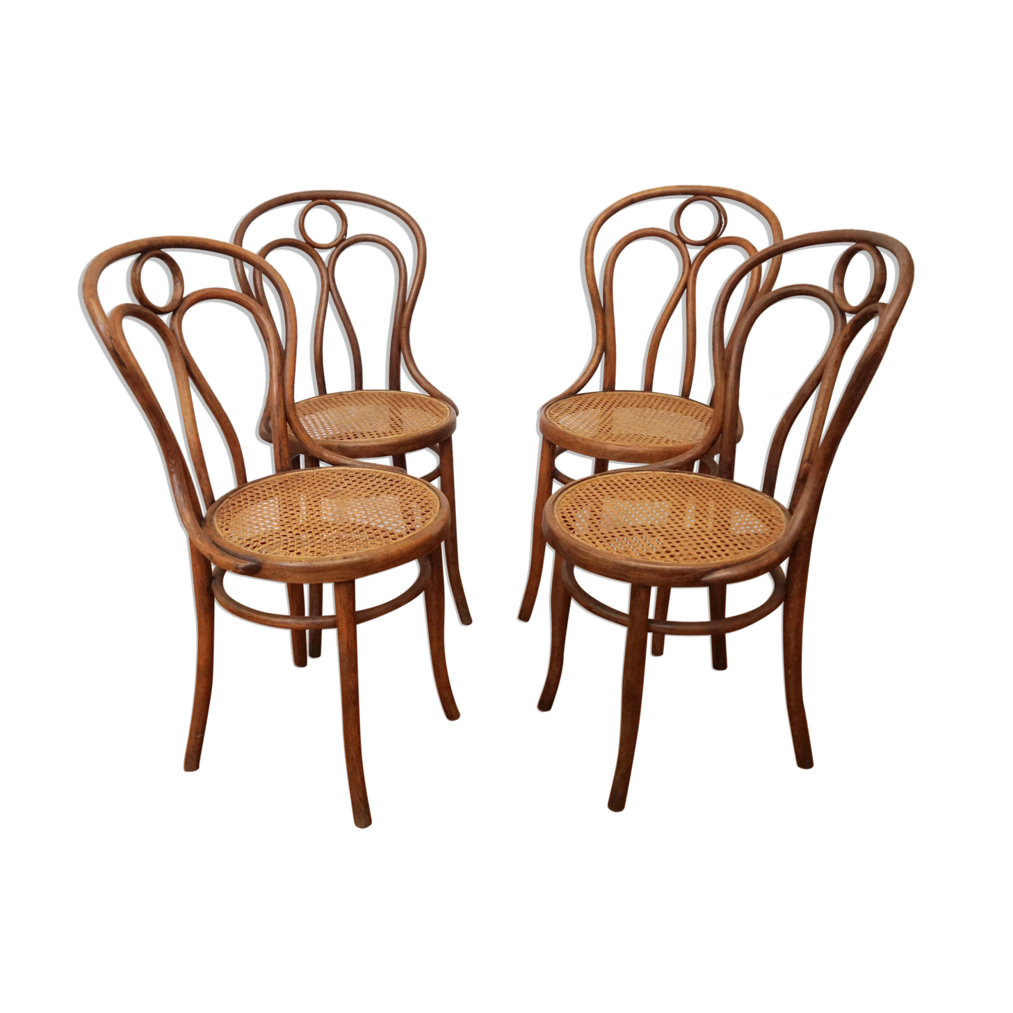 4 chairs bistro by Josef Hofmann type Thonet n°19