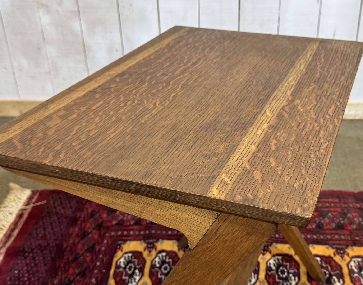 1970s oak side table