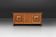 Art Deco brutalist Belgian Oak and Brass Sideboard, 1940s