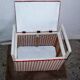 Toy storage chest child scoubidou vintage
