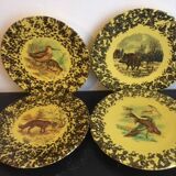 Decorative plates Vallauris era Picault Capron Derval