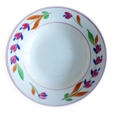 1 deep plate from Gien, Jeannine model